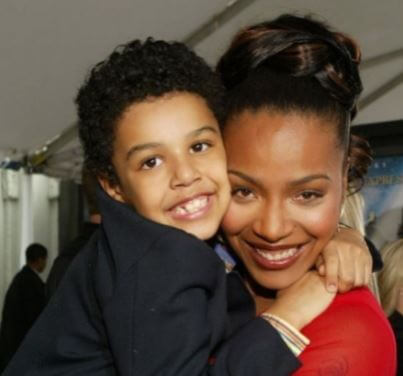 Justin Martinez ex-girlfriend Nona Gaye and their son Nolan.